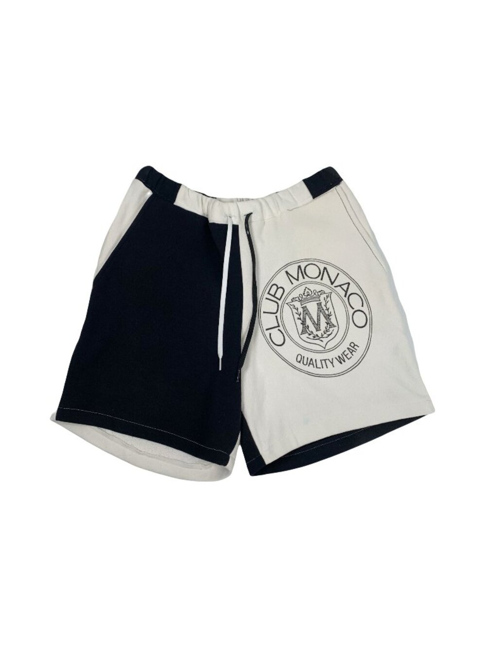 Vintage Rework Club Monaco Two Tone Cotton Shorts M